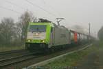 Captrain 185 581 mit Containerzug am 07.11.2017 in Hamburg-Moorburg  © Patrik´s Bahnwelt