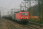 DB 143 871 + RBH 143 040 mit Kesselwagenzug in Hamburg-Harburg am 07.11.2017  © Patrik´s Bahnwelt